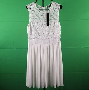 A white lace dress